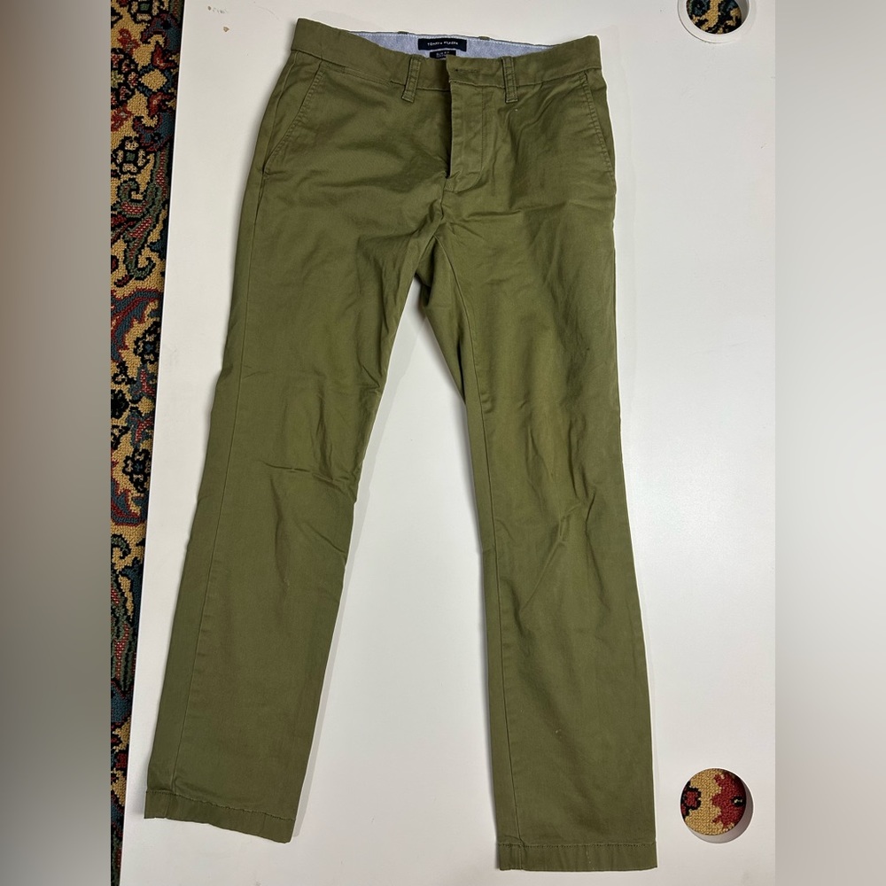 Tommy Hilfiger Men’s Slim Fit Green Chinos